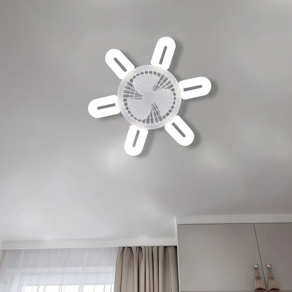Ceiling Fan with Remote Control Lighting Lamp E27