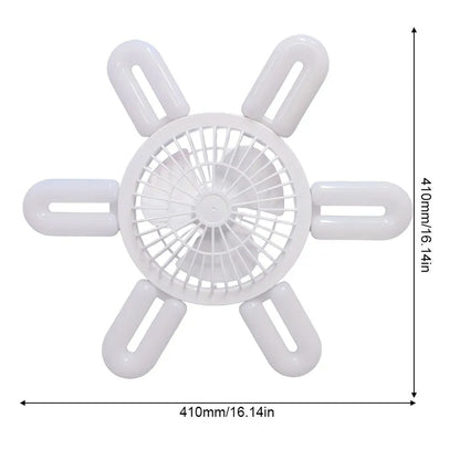 Ceiling Fan with Remote Control Lighting Lamp E27