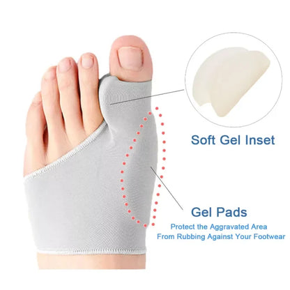 Toe Corrector Sock With Gel Cushions – Bunion & Big Toe Pain Relief (1 Pair)