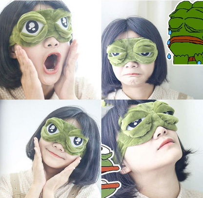 Sad Frog Sleep Mask