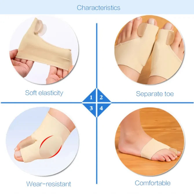 Toe Corrector Sock With Gel Cushions – Bunion & Big Toe Pain Relief (1 Pair)