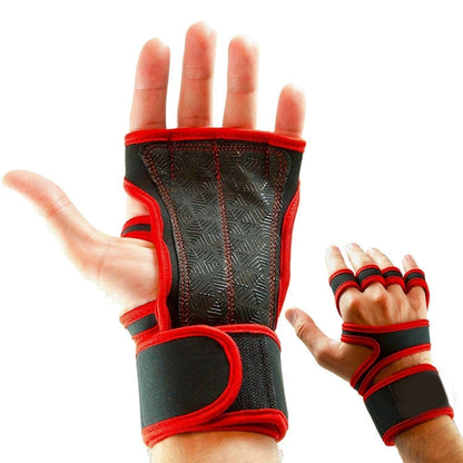 Fingerless Gym Gloves With Wrist Support