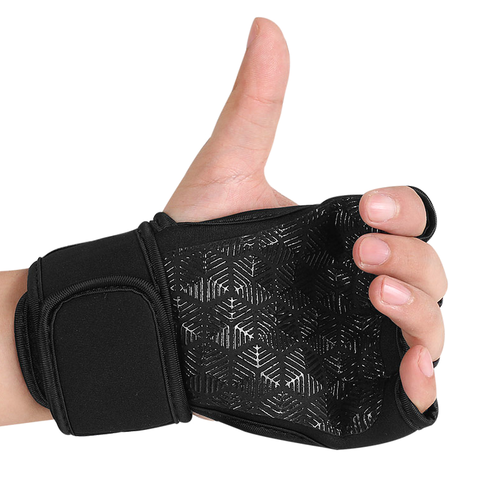 Fingerless Gym Gloves With Wrist Support