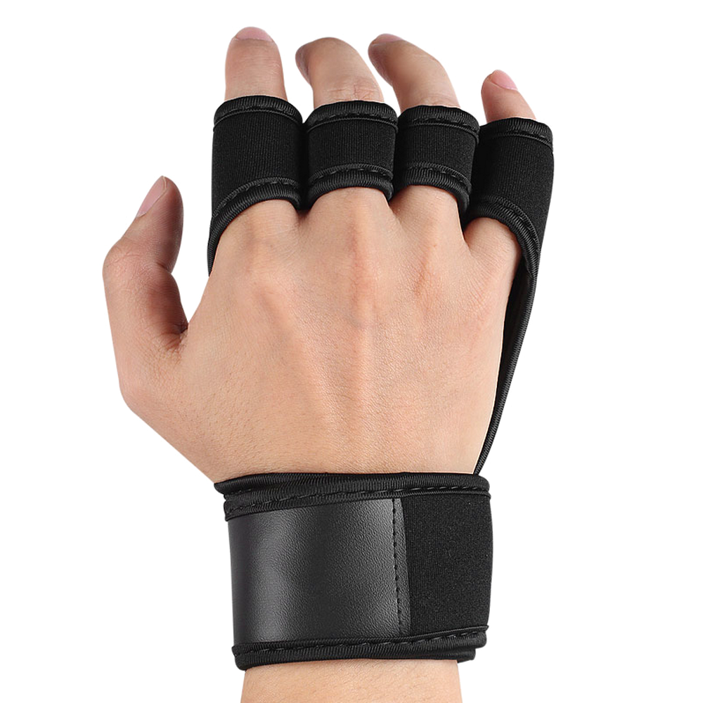 Fingerless Gym Gloves With Wrist Support
