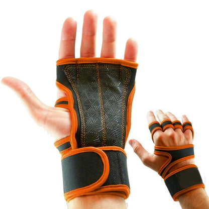 Fingerless Gym Gloves With Wrist Support