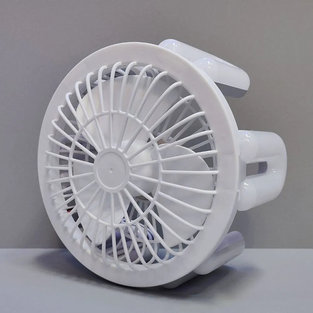 Ceiling Fan with Remote Control Lighting Lamp E27