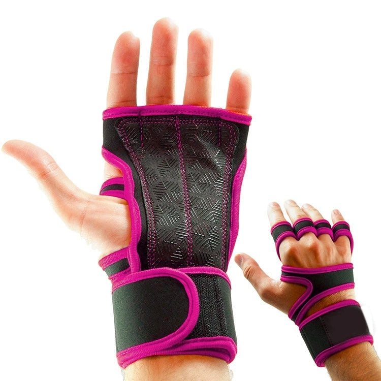 Fingerless Gym Gloves With Wrist Support