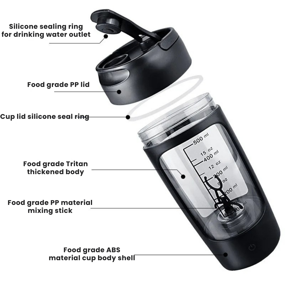 Electric Protein Shaker Bottle