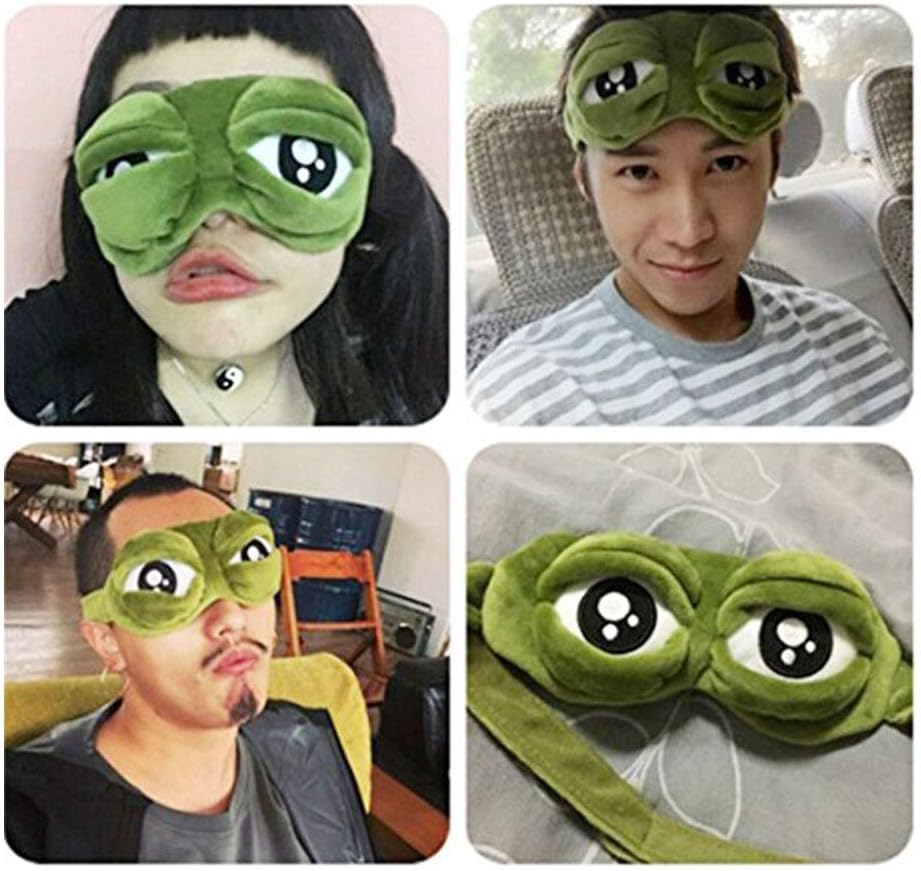 Sad Frog Sleep Mask