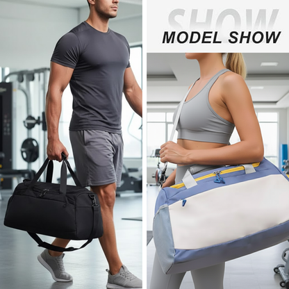 Gym Duffel Bag With Shoe & Wet Compartments