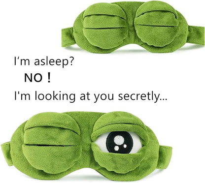 Sad Frog Sleep Mask