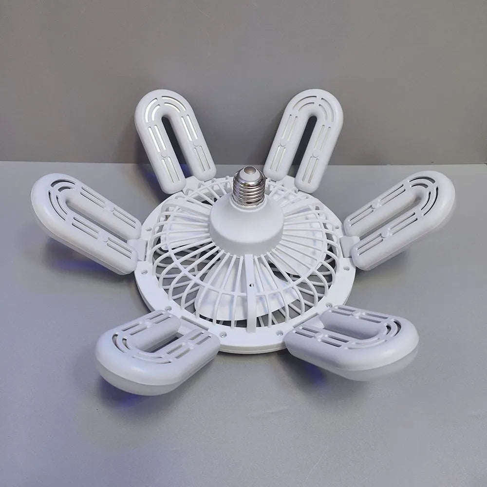 Ceiling Fan with Remote Control Lighting Lamp E27