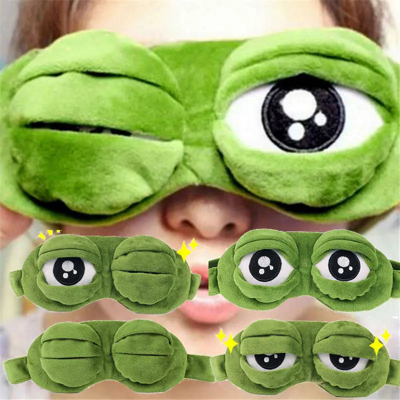 Sad Frog Sleep Mask