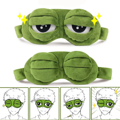 Sad Frog Sleep Mask