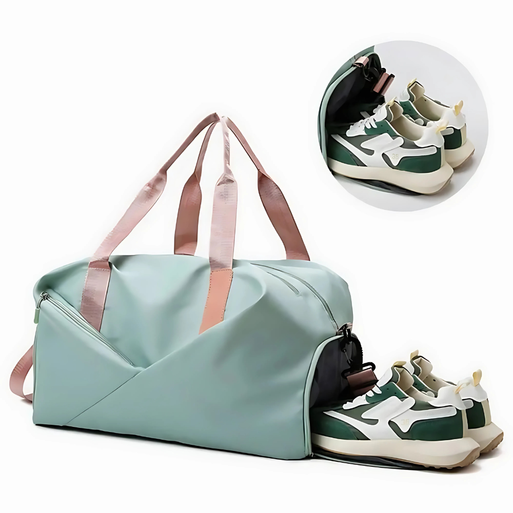 Gym Bag with Shoe Compartment