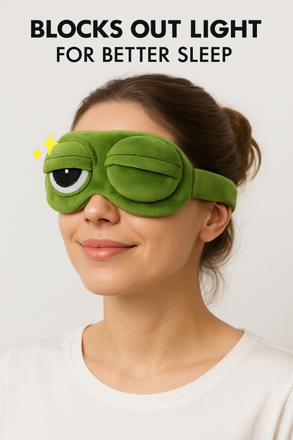 Sad Frog Sleep Mask