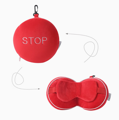 Eye Mask Neck Pillow 2-in-1