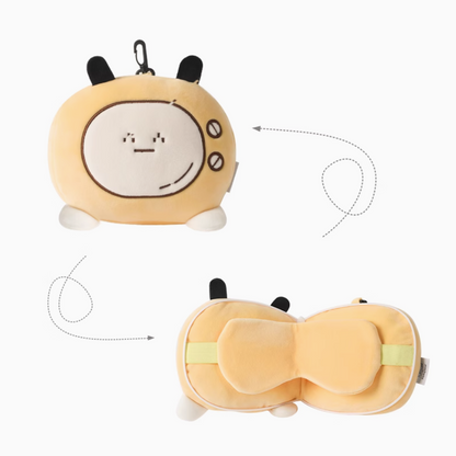 Eye Mask Neck Pillow 2-in-1